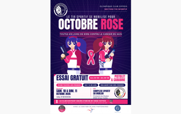 Octobre Rose : l’OCGif Tir Sportif renouvelle son soutien à Sœurs d’Encre avec deux journées de découverte du tir