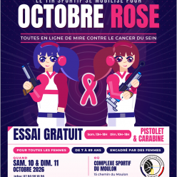 Octobre Rose : l’OCGif Tir Sportif renouvelle son soutien à Sœurs d’Encre avec deux journées de découverte du tir